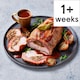image 1 of 51. Tesco Finest Slow Cooked Two Bird Roast with a Pork & Plum Stuffing 1.1kg (Serves 4)