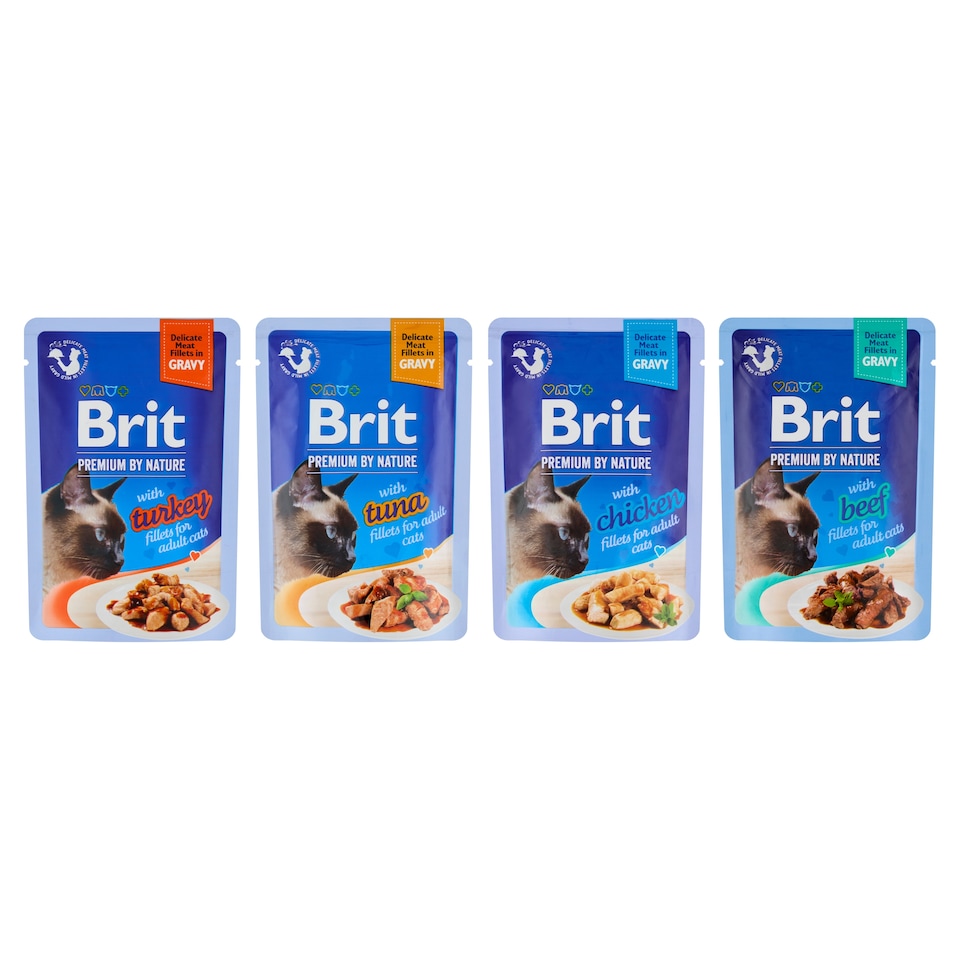 Obrázek 1 pro produkt Brit Premium by Nature Kompletní prémiové mokré krmivo pro dospělé kočky 12 x 85g (1020g)