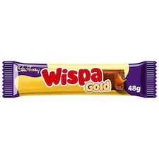 Cadbury Wispa Gold Chocolate & Caramel Bar Single 48g
