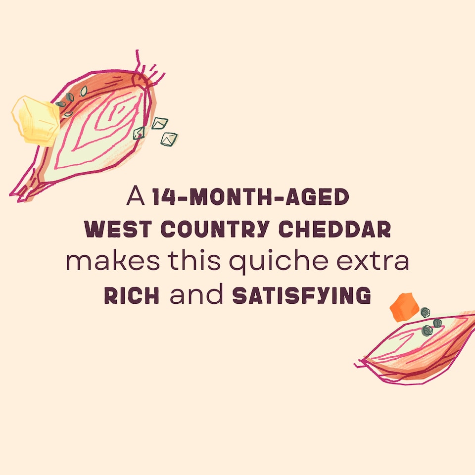 image 1 of Higgidy Vintage Cheddar & Roasted Shallot Quiche 400g