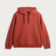 F&F Regular Fit Cotton Rich Drawstring Hoodie in Red