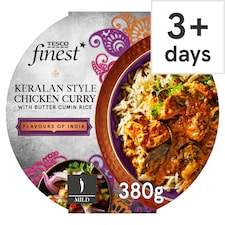 Tesco Finest Keralan Style Chicken Curry with Butter Cumin Rice 380g