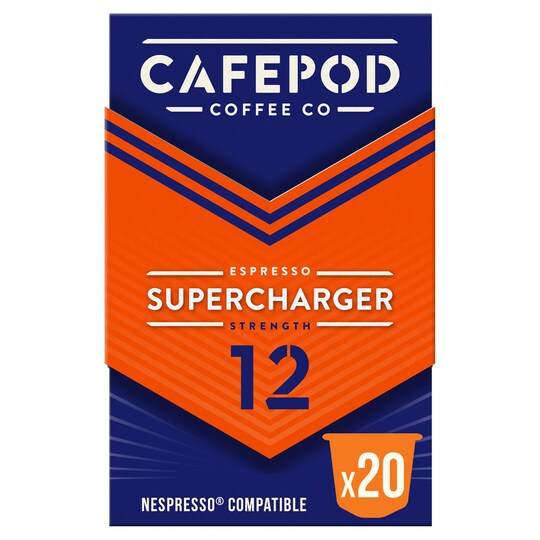Cafepod Supercharger 20 Pack 110G Tesco Groceries