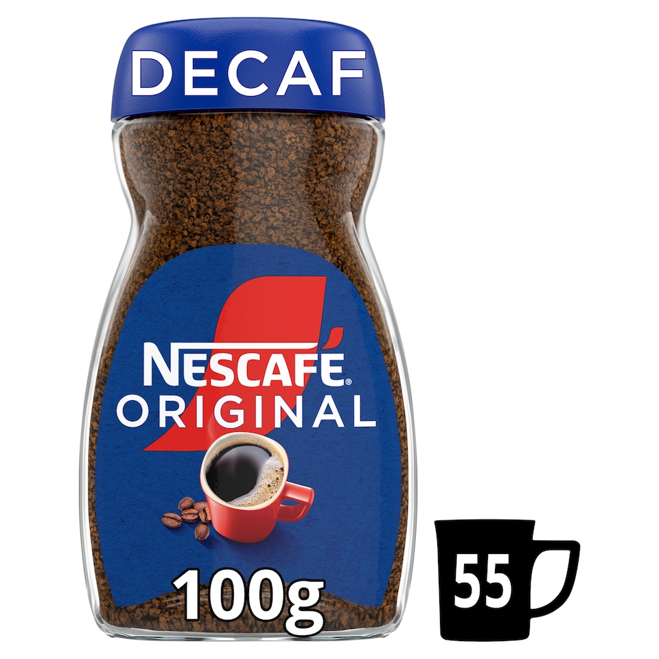 image 1 of Nescafe Original Decaf Instant Coffee 100g
