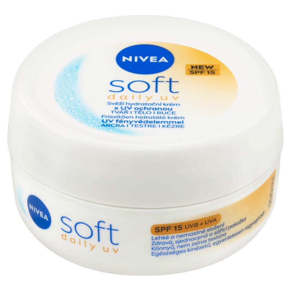 Nivea Soft Svěží hydratační krém s UV ochranou OF 15 100ml