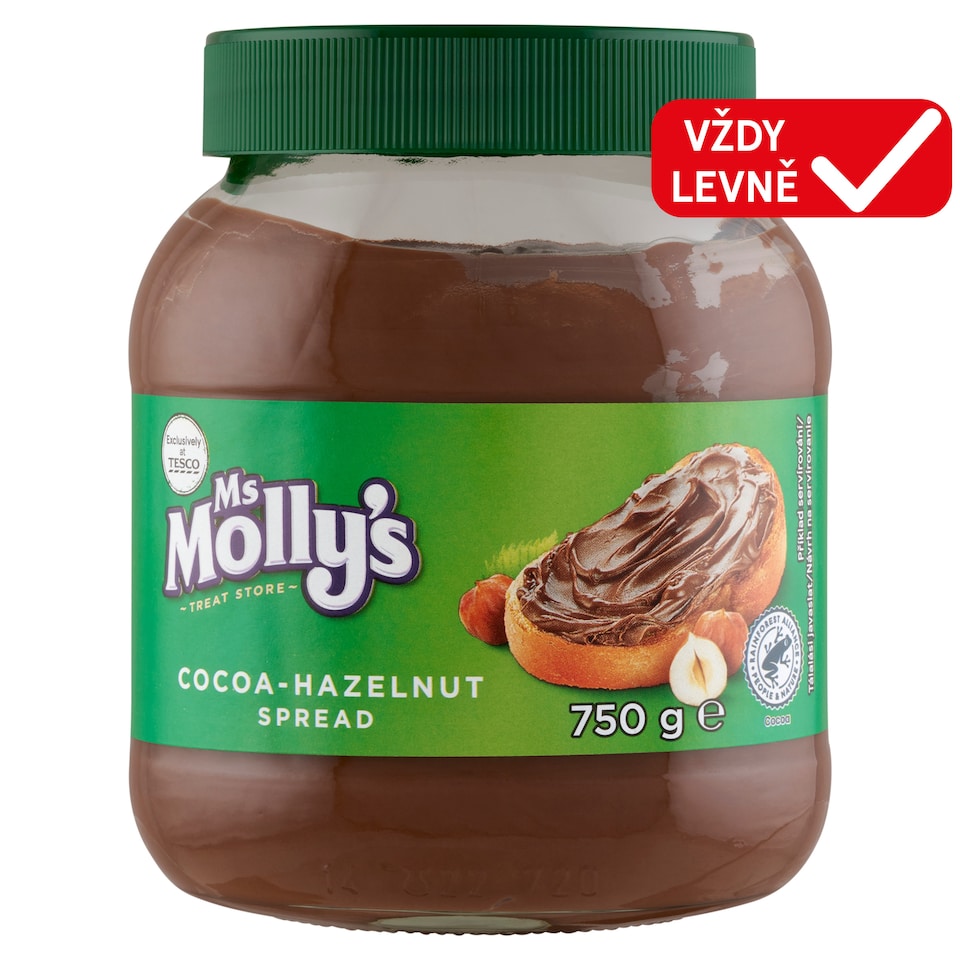 Ms Molly's Kakaovo-lískooříšková pomazánka 750g