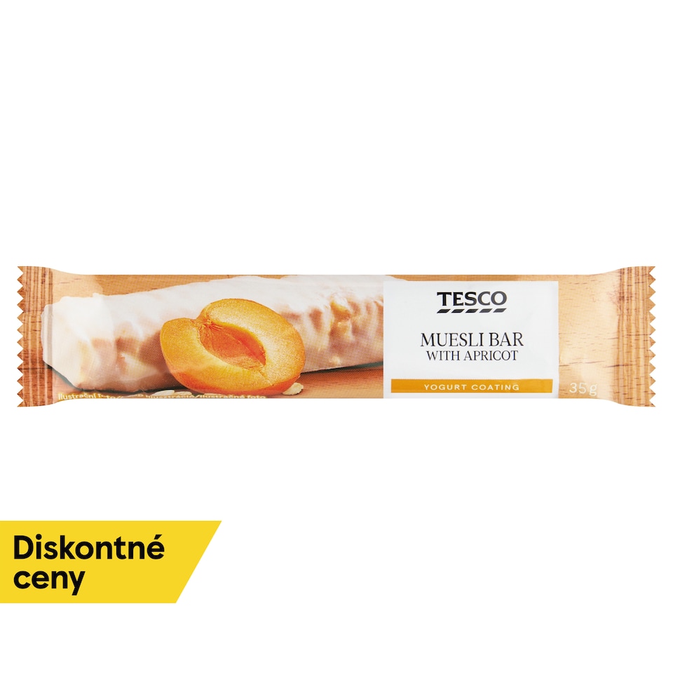 Tesco Müsli tyčinka so sušenými marhuľami v jogurtovej poleve 35 g