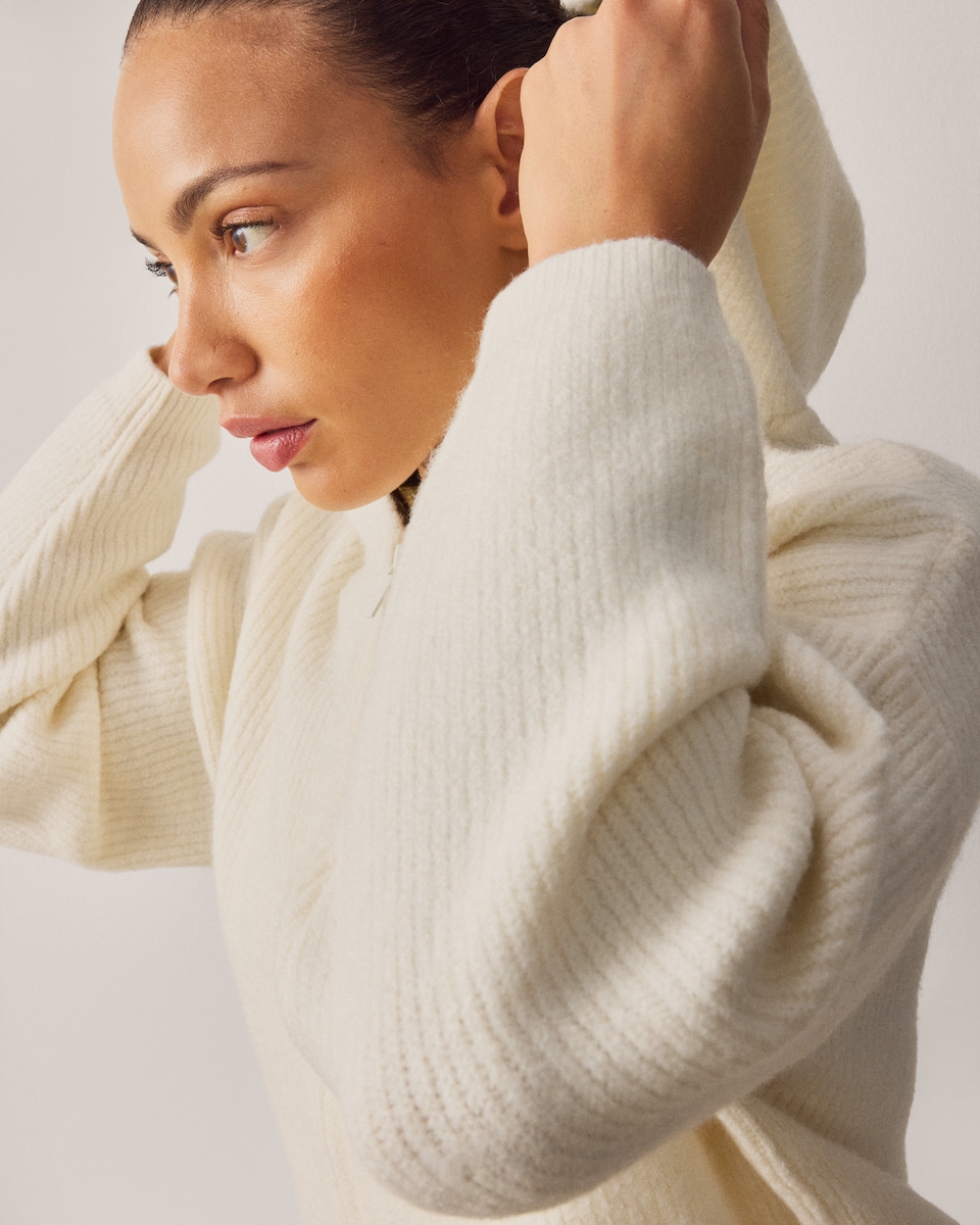 image 1 of F&F Active Zip Through Cardigan in Neutral