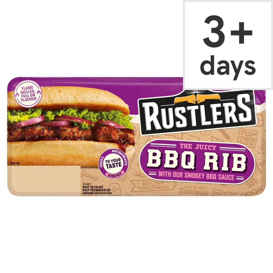 Rustlers Bbq Pork Rib Sandwich 157G