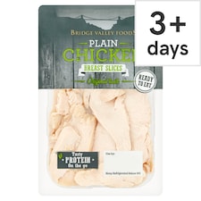 Bridge Valley Cooked Plain Chicken Breast Slices 105G