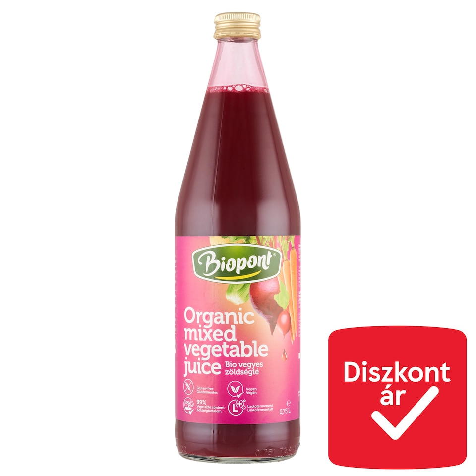 Biopont Organic Mixed Vegetable Juice 0,75 l