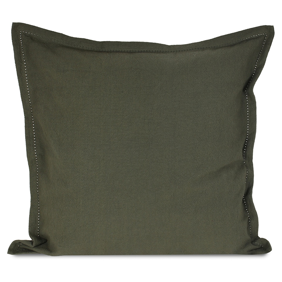 F&F Home Thyme Green Washed Cotton Cushion