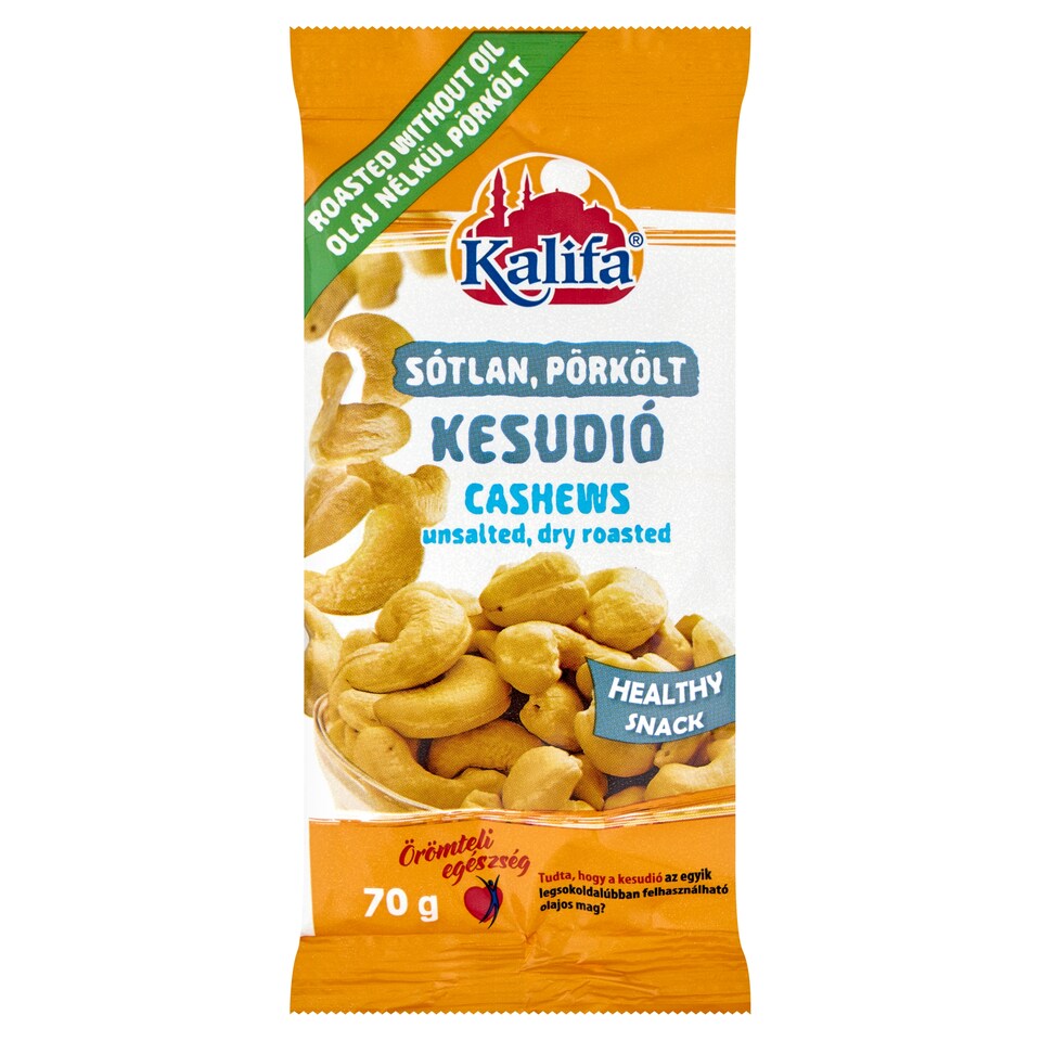Kalifa Unsalted, Roasted Cashews 70 g