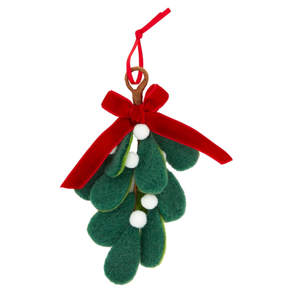 Tesco Felt Mistletoe Hanging Decorative
