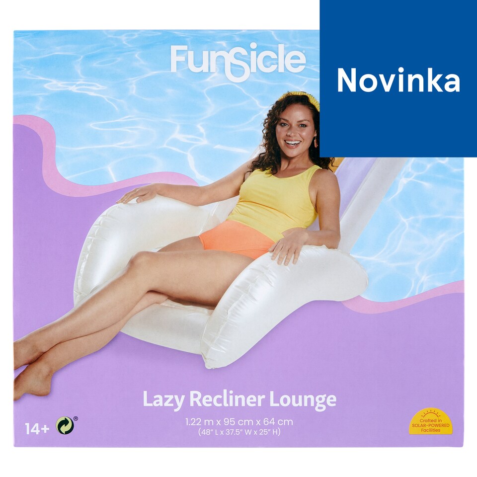 Funsicle Lazy Recliner Lounge kreslo 1,22 m x 95 cm x 64 cm