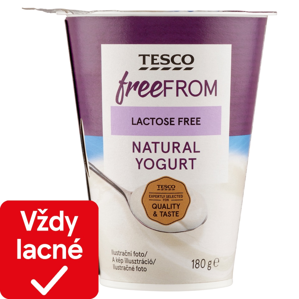 Tesco Free From Natural jogurt bez laktózy 180 g