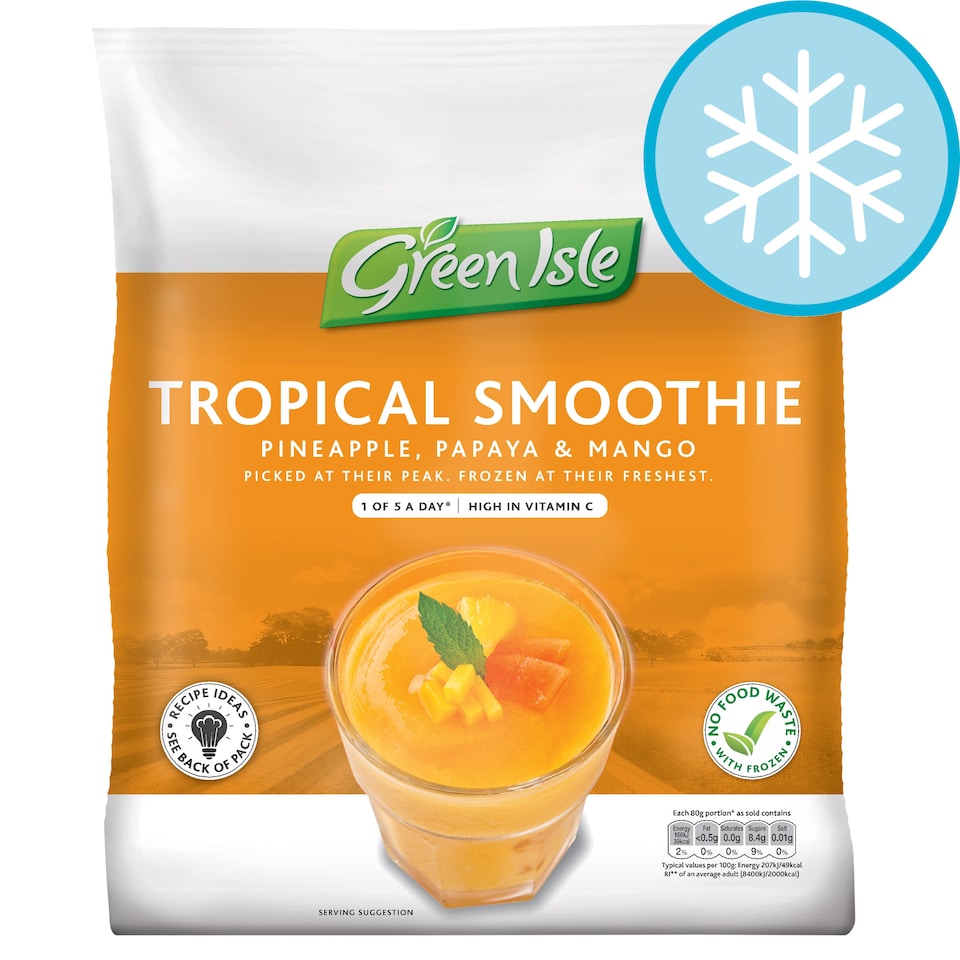 Greenisle P/Apple, Papaya, Mango Smoothie Mix 425G