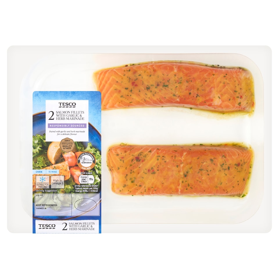 T.Slmn Fillets With Gar&Herb Marinade 220G