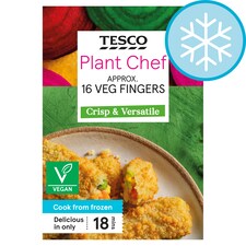 Tesco Plant Chef Veg Fingers 16 Pack 448g