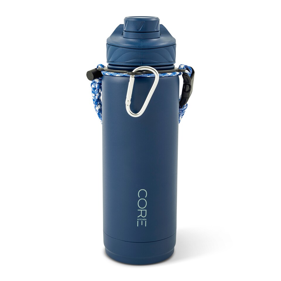 image 1 of Core Kitchen Blue Zenith Paracord Chugger Water Bottle 946ml