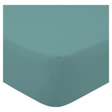 F&F Home Bedding 100% Cotton Marine Blue Fitted Sheet Double