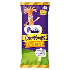 Cheestrings Twisted Cheese Snacks 4 Pk, 80 G
