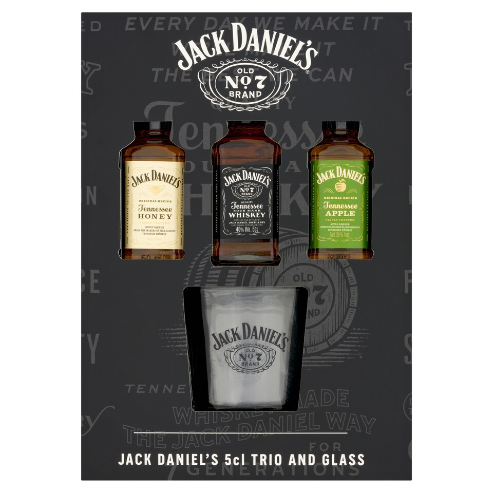 Jack Daniel's Tennessee Whiskey Gift Set - 3x5cl & Tumbler