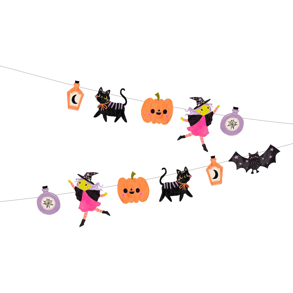 Tesco Halloween Character Paper Garland