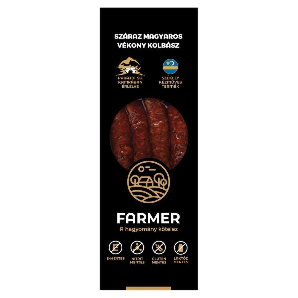 Farmer száraz magyaros vékony kolbász 120 g