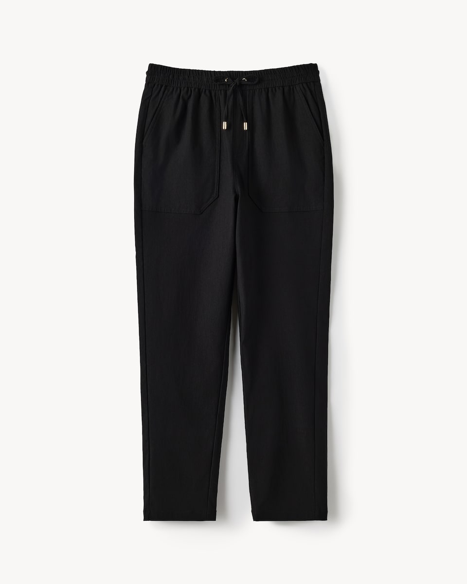 image 1 of F&F Drawstring Trousers in Black