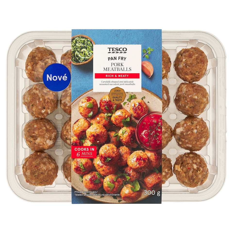Tesco Bravčové masové guľky 300 g