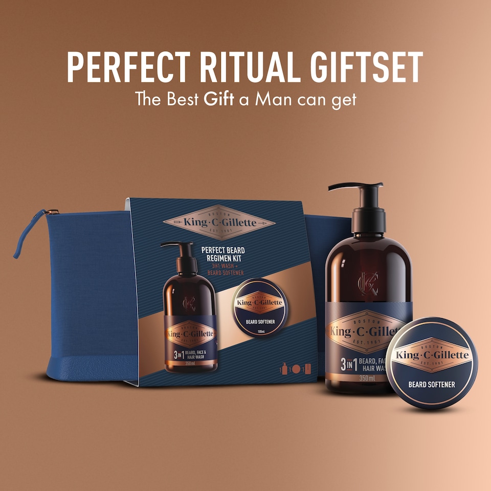 image 1 of Gillette King C Gillette Perfect Beard Regimen Kit