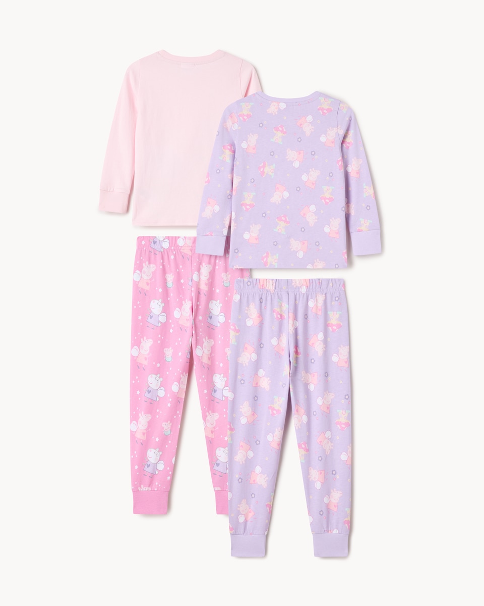 image 1 of Peppa Pig 2-Pack Pure Cotton Pyjama Sets in Multi