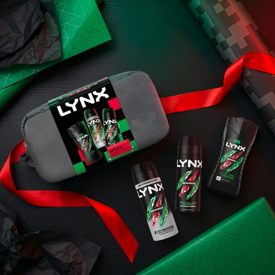 image 1 of Lynx Africa Washbag Gift Set 