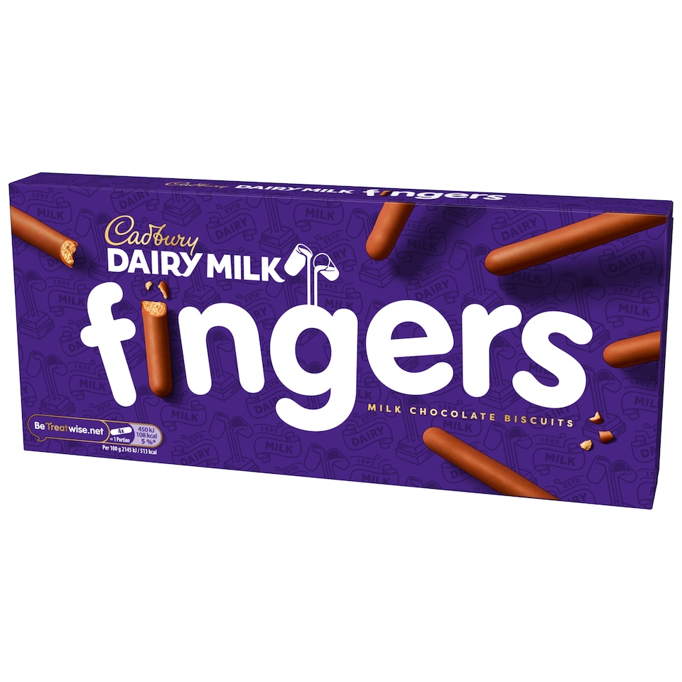 image 1 of Cadbury Dairy Milk Chocolate Fingers Biscuits 114g