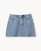 image 4 of F&F Pure Cotton Denim Mini Skirt in Blue