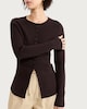 image 1 of F&F Knitted Button Front Cardigan in Brown