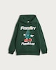 image 4 of F&F Boys Cotton Rich Feelin' Festive Christmas Hoodie in Green