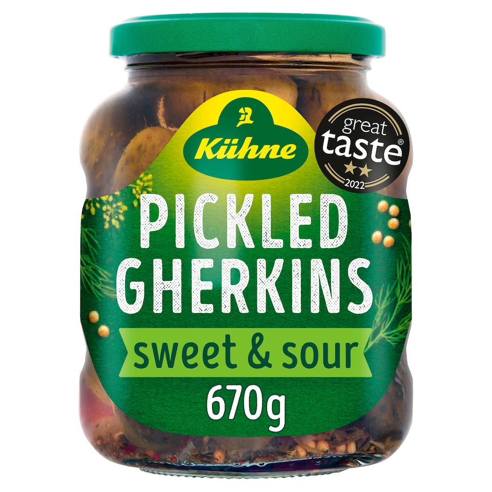 Kuhne Whole Pickled Gherkins 670G