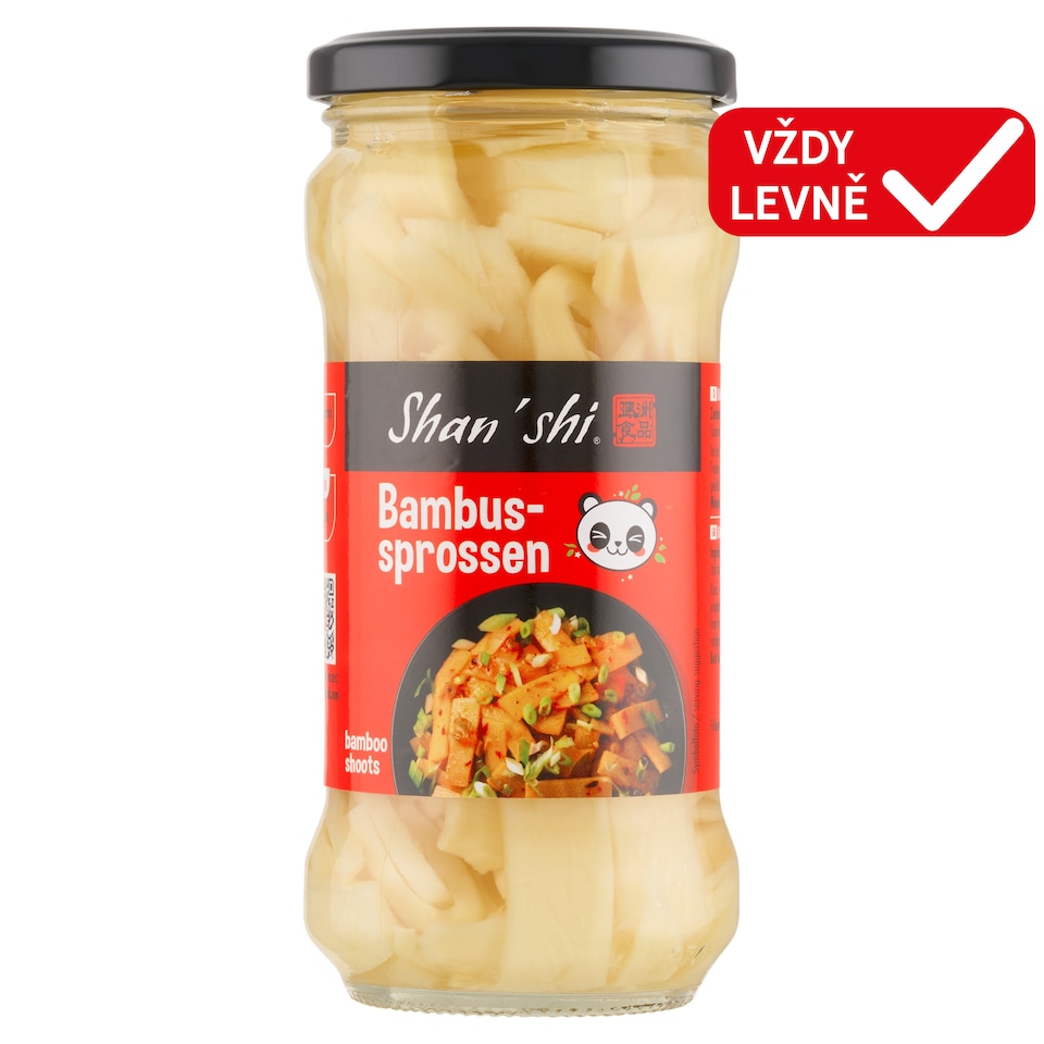 Obrázek 1 pro produkt Shan'shi Bambusové výhonky krájené v nálevu 330g