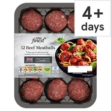 Tesco Finest 12 Beef Meatballs 336g