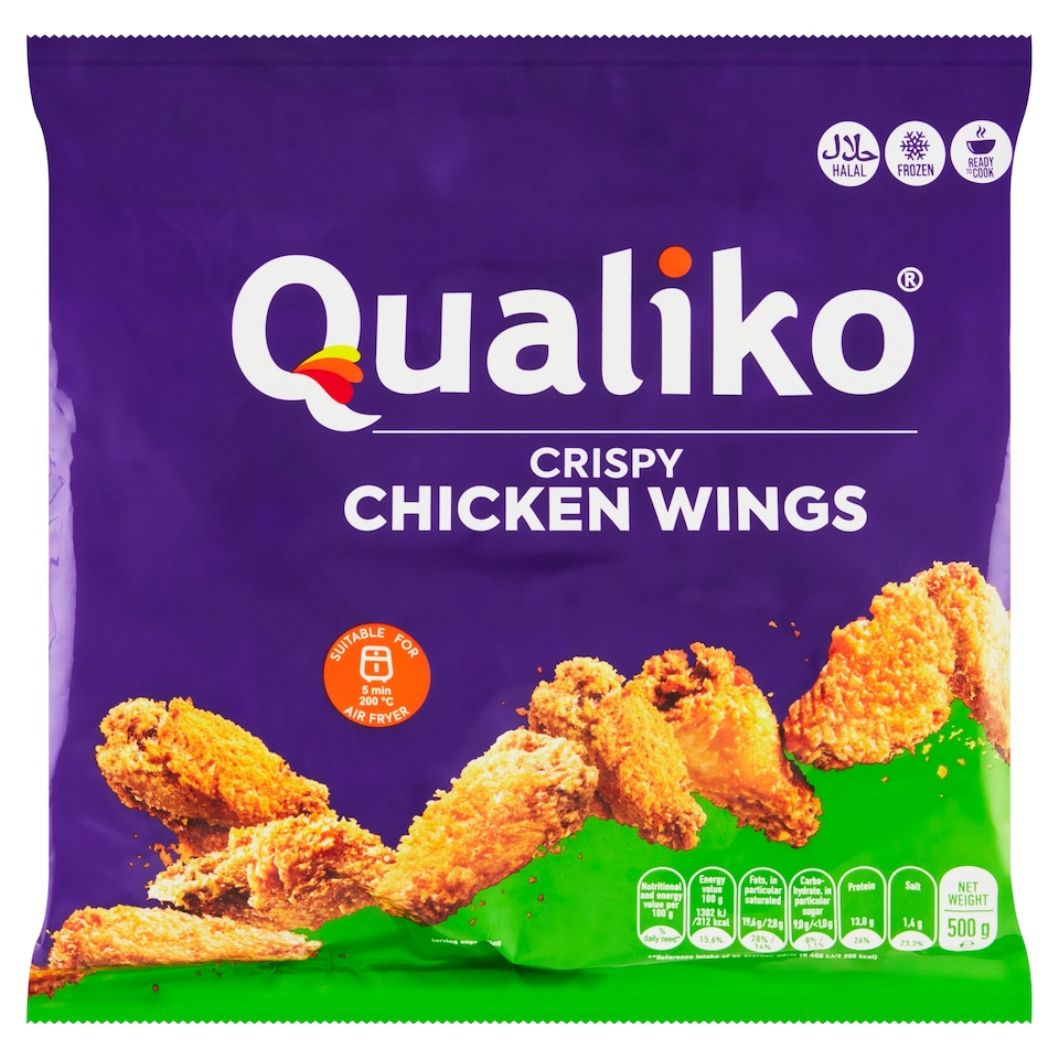 obrázok 1 z Qualiko Mrazené crispy kuracie krídelká 500 g