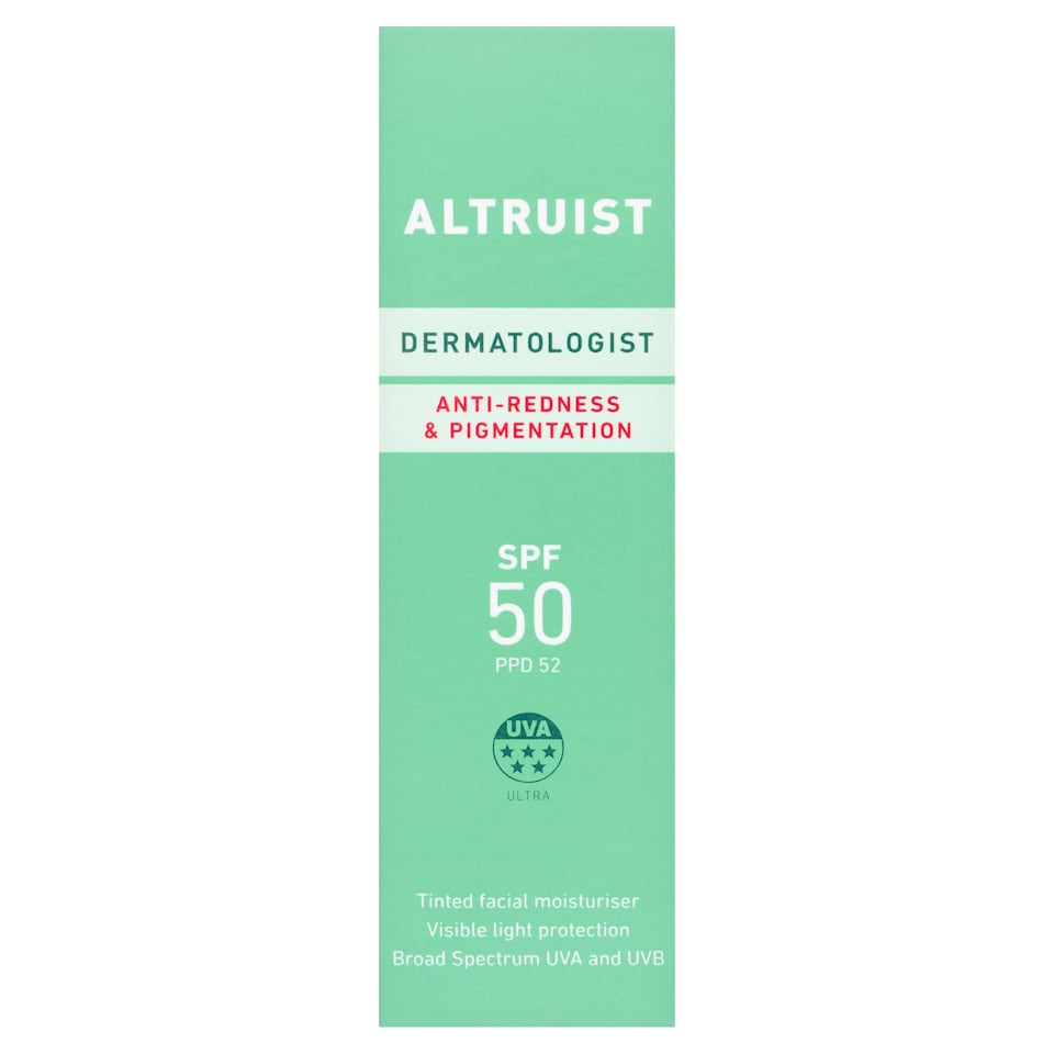 Altruist Dermatologist Anti-Redness & Pigmentation SPF50 Tinted Moisturiser 30ml