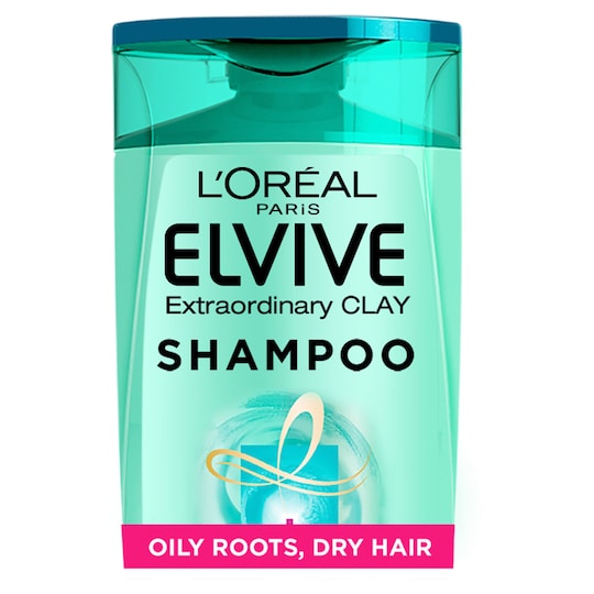 L'oreal Elvive Clay Oily Roots Shampoo 300Ml Tesco Groceries