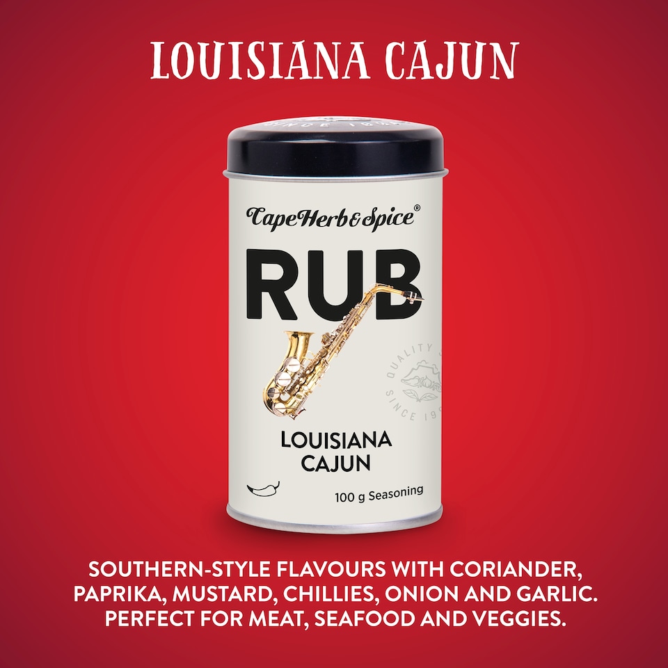 image 1 of Cape Herb & Spice Rub Louisiana Cajun Seasoning 100g