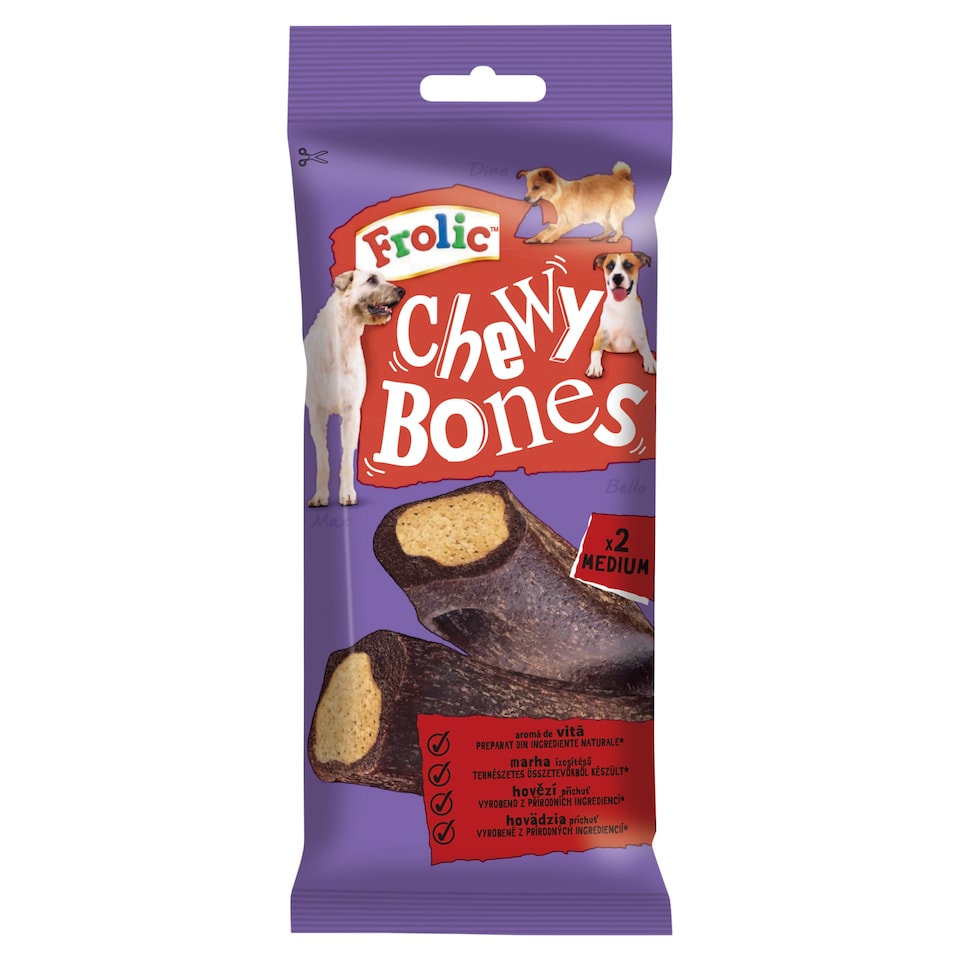 Frolic Chewy Bones hovädzia príchuť 2 ks 170 g