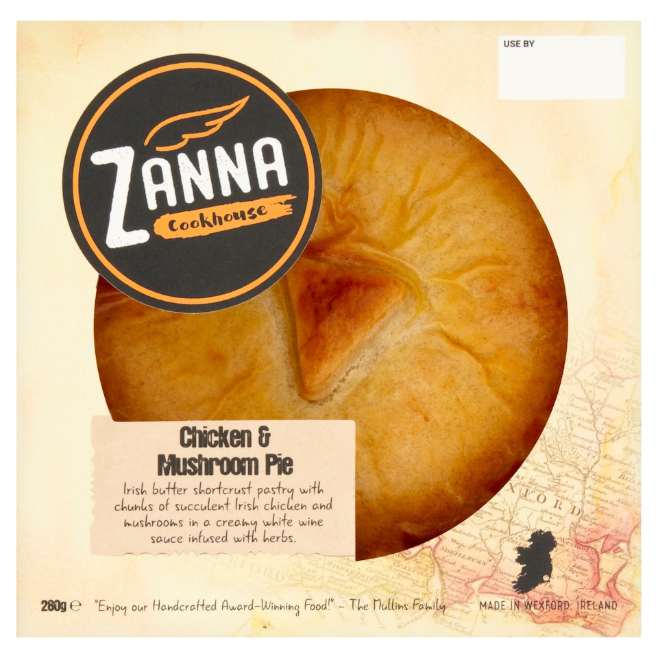 Zanna Cookhouse Chicken & Mushroom Pie 280g