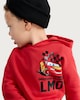 image 2 of Disney Lightning McQueen Cotton Rich Hoodie in Red
