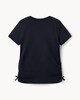 image 4 of F&F Girls Pure Cotton Angel T-Shirt in Navy