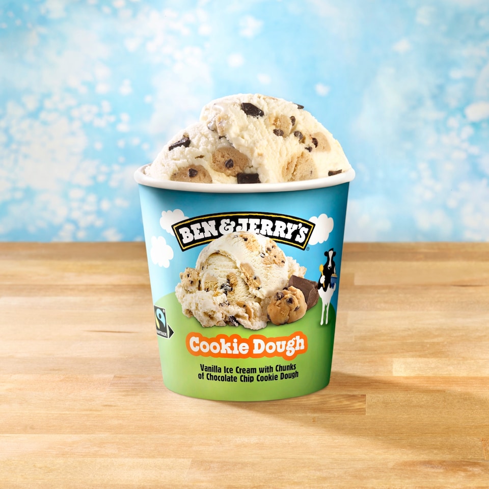 image 1 of Ben & Jerry's Cookie Dough Vanilla Ice Cream Tub 465ml